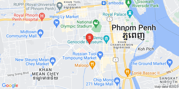 Map of Toul Svay Prey 1, Boeng Keng Kang, Phnom Penh