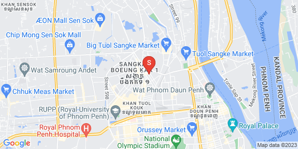 Map of 283 Street, Boeung Kak 1, Toul Kork, Phnom Penh