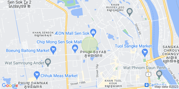 แผนที่ ขมวญ, แซนสก, พนมเปญ