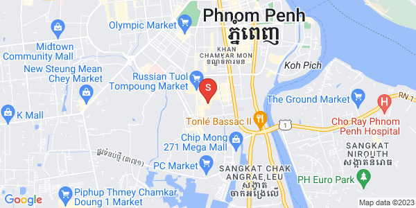 Map of Toul Tum Poung 1, Chamkarmon, Phnom Penh