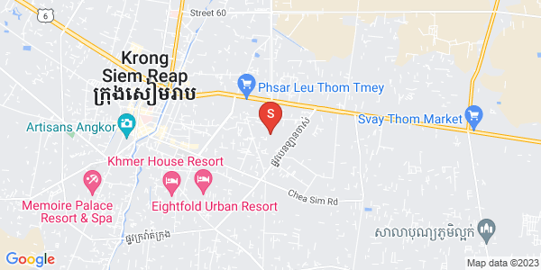 Map of Chreav, Siem Reap