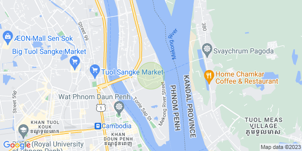 Mapa: Chroy Changvar, Phnom Penh