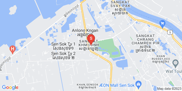 แผนที่ ขมวญ, แซนสก, พนมเปญ