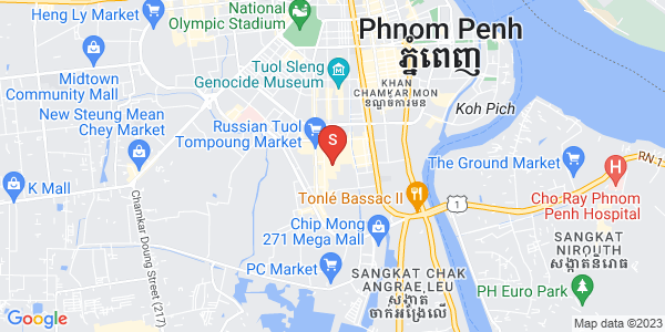 Mapa: Toul Tum Poung 1, Chamkarmon, Phnom Penh