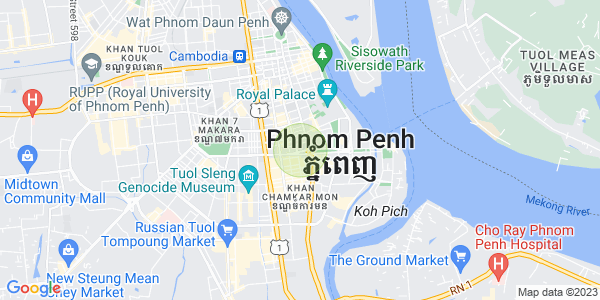 Mapa: Chakto Mukh, Daun Penh, Phnom Penh