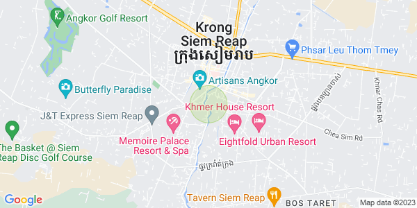 Sala Kamraeuk县, 暹粒地图