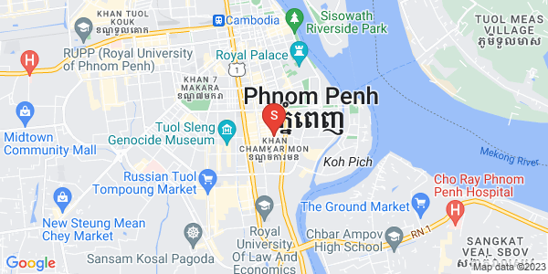 万景岗1分区（BKK1), 波哥堪, 金边地图