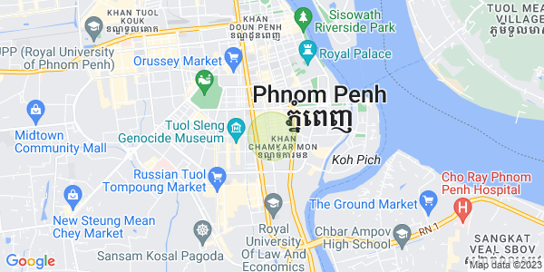 万景岗1分区（BKK1), 波哥堪, 金边地图