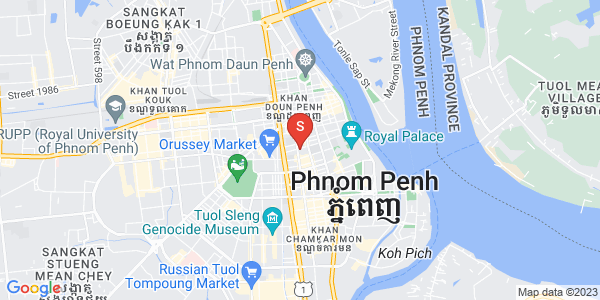 Mapa: Boeng Reang, Daun Penh, Phnom Penh