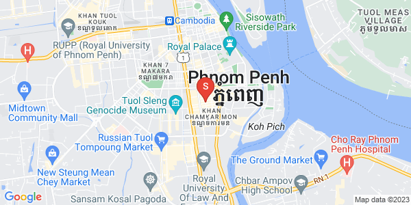 万景岗1分区（BKK1), 波哥堪, 金边地图