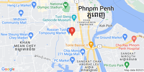 Mapa: BKK 3, Boeng Keng Kang, Phnom Penh