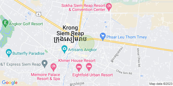 Sla Kram 分区, 暹粒地图