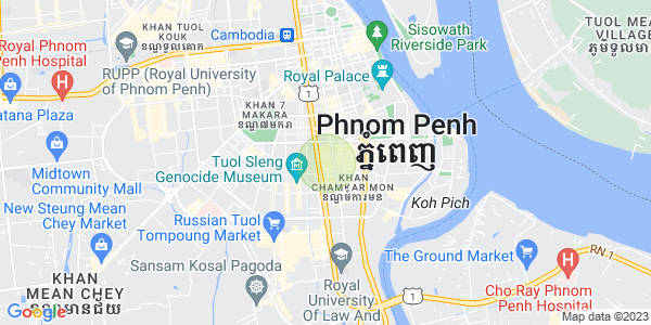 Map of BKK 1, Boeng Keng Kang, Phnom Penh