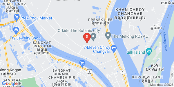 A  185, Preaek단석강, 수정화구, 프놈펜 지도