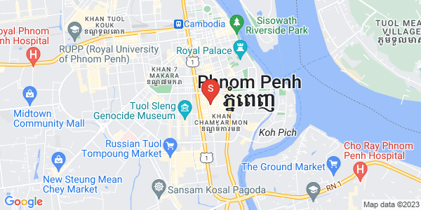 306, 万景岗1分区（BKK1), 波哥堪, 金边地图