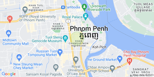 Map of BKK 1, Boeng Keng Kang, Phnom Penh