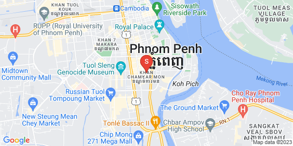 Mapa: BKK 1, Boeng Keng Kang, Phnom Penh