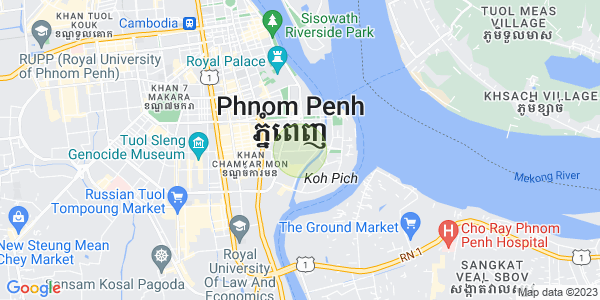 Carte de Tonle Bassac, Chamkarmon, Phnom Penh