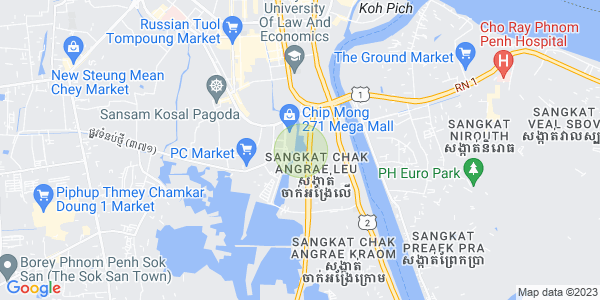 Map of Chak Angrae Leu, Meanchey, Phnom Penh