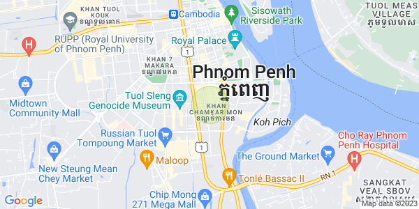 Map of BKK 1, Boeng Keng Kang, Phnom Penh