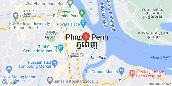 Mapa: sothearos, Tonle Bassac, Chamkarmon, Phnom Penh