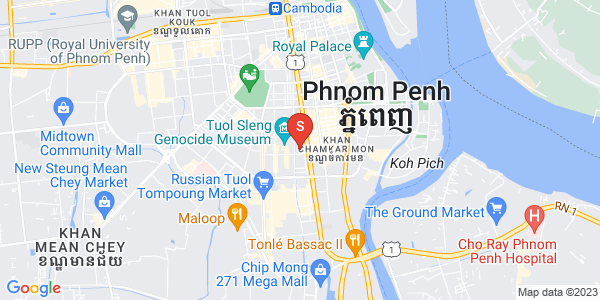 350, 万景岗1分区（BKK1), 波哥堪, 金边地图