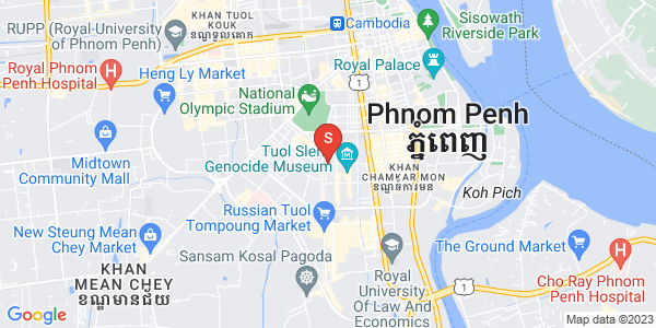Mapa: BKK 1, Boeng Keng Kang, Phnom Penh