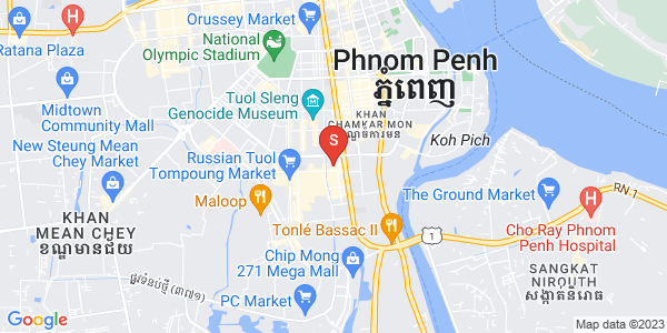 Carte de Toul Tum Poung 1, Chamkarmon, Phnom Penh