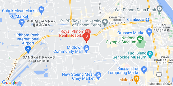 Mapa: Tuek Thla, Sen Sok, Phnom Penh