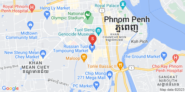 Mapa: BKK 1, Boeng Keng Kang, Phnom Penh