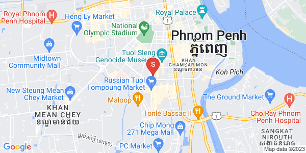 Mapa: BKK 1, Boeng Keng Kang, Phnom Penh