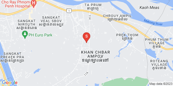 004, Preaek Aeng镇, 铁桥头区, 金边地图
