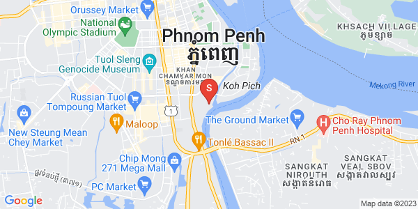 Mapa: Chroy Changvar, Phnom Penh