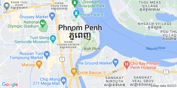 Carte de Tonle Bassac, Chamkarmon, Phnom Penh