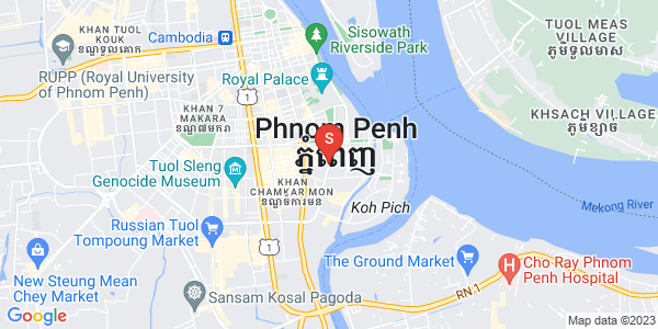 Mapa: somdech sothearos, Tonle Bassac, Chamkarmon, Phnom Penh