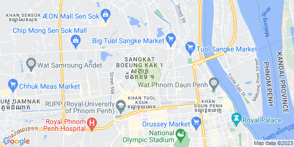 แผนที่ บึงกัก 1, ตวลโคก, พนมเปญ