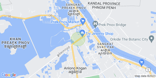 Preaek Pnov区, 仙市区, 金边地图