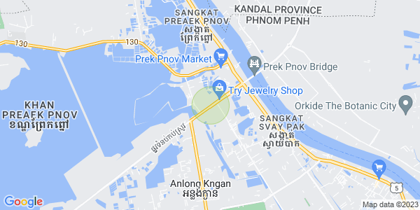 Mapa: Preaek Pnov, Prek Pnov, Phnom Penh