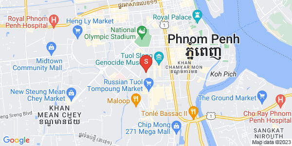 Mapa: BKK 1, Boeng Keng Kang, Phnom Penh