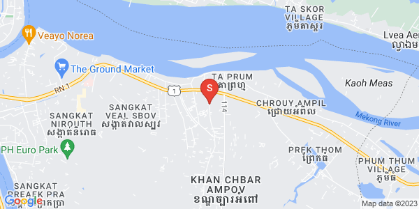 006, Preaek Aeng镇, 铁桥头区, 金边地图