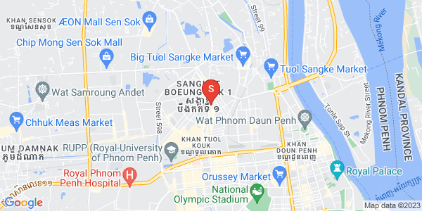 Mapa: Boeung Kak 1, Toul Kork, Phnom Penh
