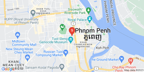 306, 万景岗1分区（BKK1), 波哥堪, 金边地图