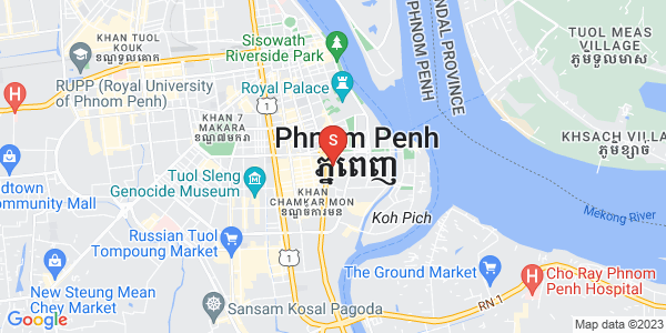 Carte de Tonle Bassac, Chamkarmon, Phnom Penh