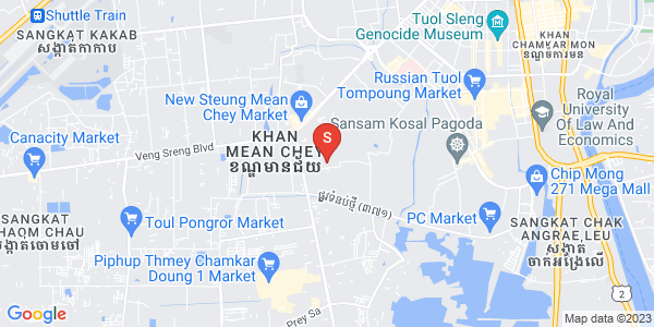 Stueng Mean chey 1镇, 棉芷区, 金边地图