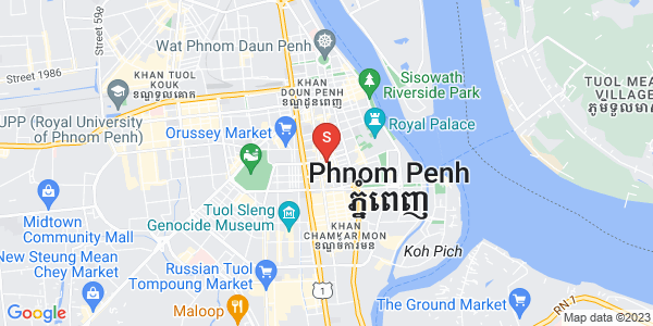 Mapa: Boeng Reang, Daun Penh, Phnom Penh