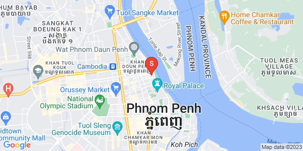 Carte de Wat Phnom, Daun Penh, Phnom Penh
