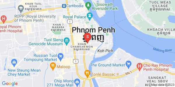 แผนที่ โตนเลบาสัก, จัมการมอน, พนมเปญ