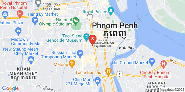 Map of BKK 1, Boeng Keng Kang, Phnom Penh