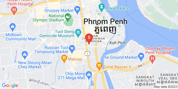 万景岗1分区（BKK1), 波哥堪, 金边地图