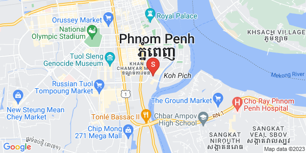 Carte de Tonle Bassac, Chamkarmon, Phnom Penh